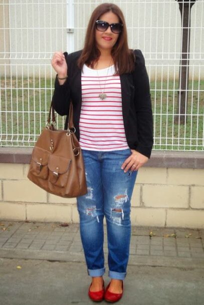 jeans plus size outfit