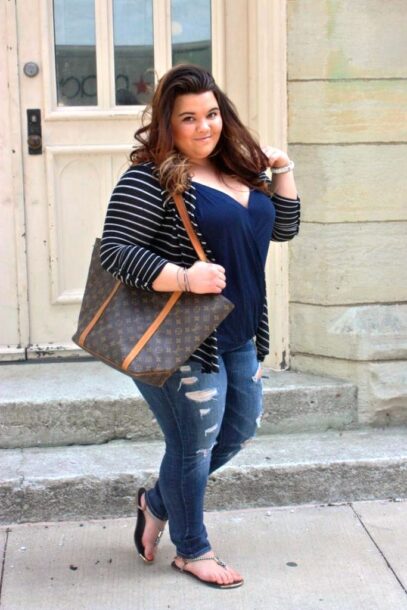 jeans plus size outfit