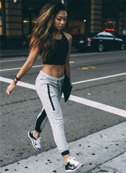 51 jogger pants outfit women street styles Looks & Inspirations - POLYVORE  - Discover and Shop Trends in Fashion, Outfits, Beauty and Home