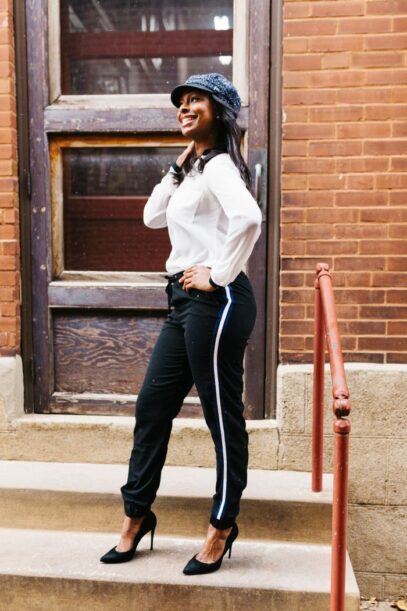 jogger pants outfit women street styles