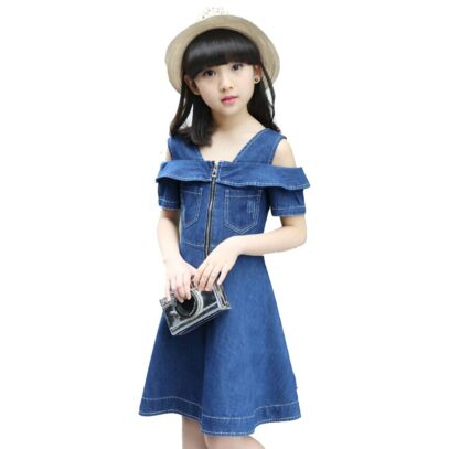 kids denim dress