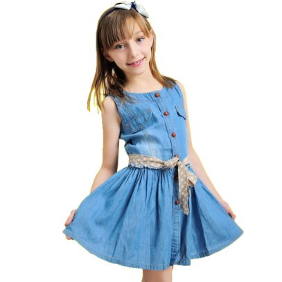 kids denim dress