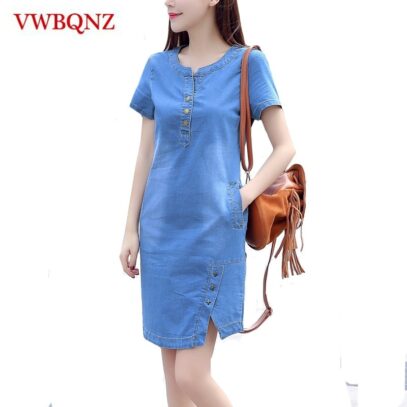 korean denim dress