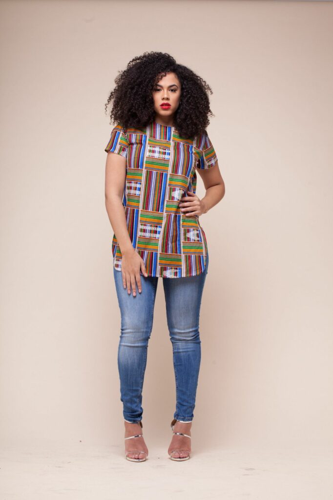 latest ankara tops with jeans dresses