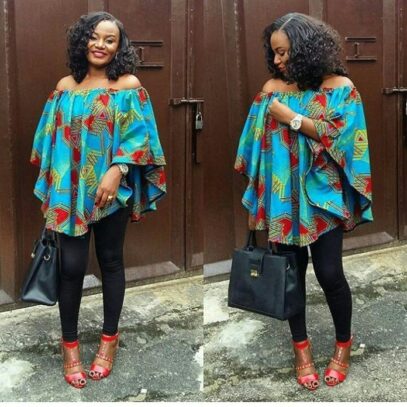 latest ankara tops with jeans dresses
