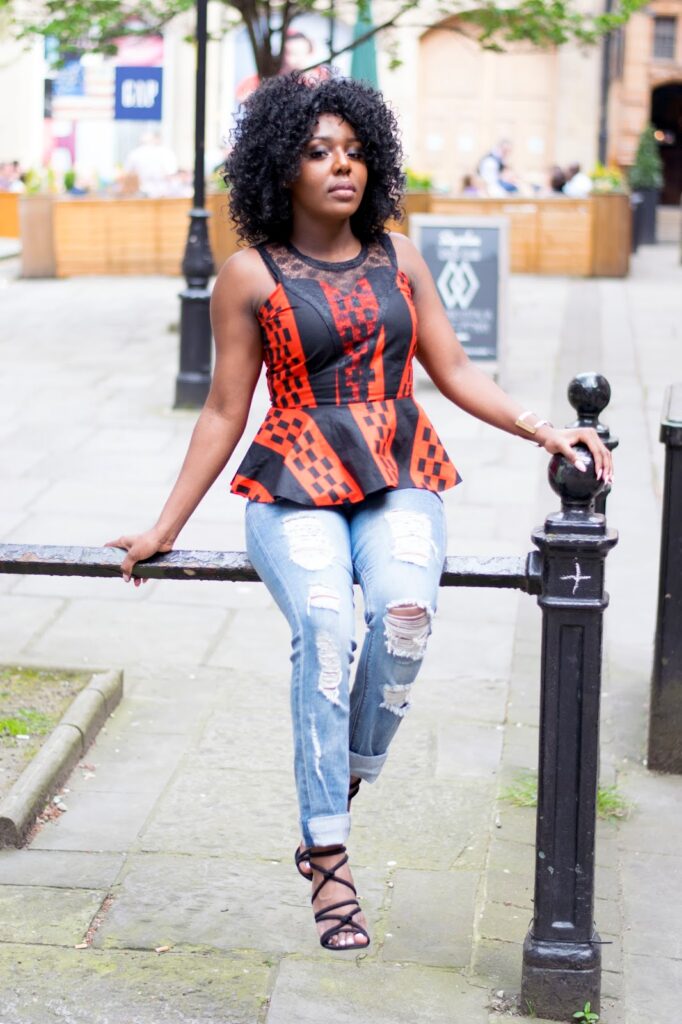latest ankara tops with jeans dresses