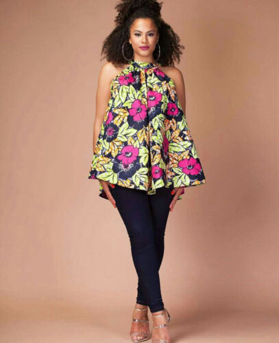 latest ankara tops with jeans dresses