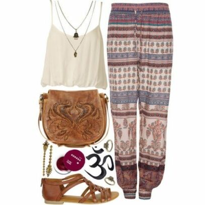 lazy hippie outfits