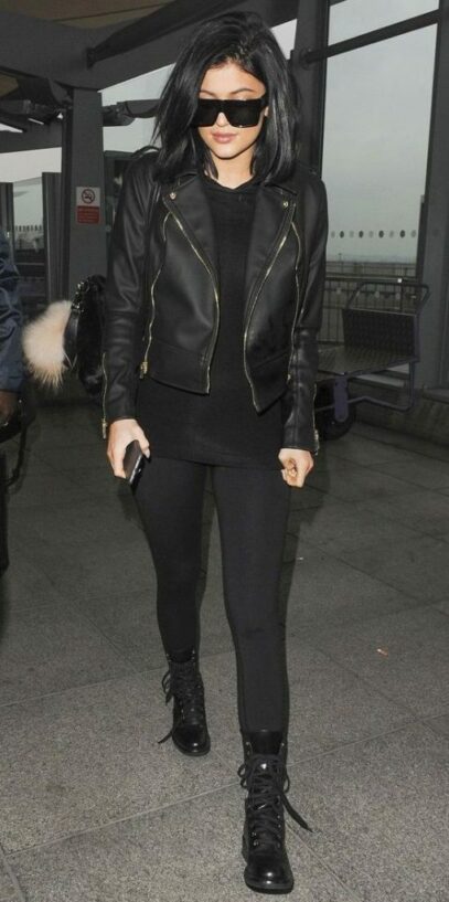 leather jacket outfit