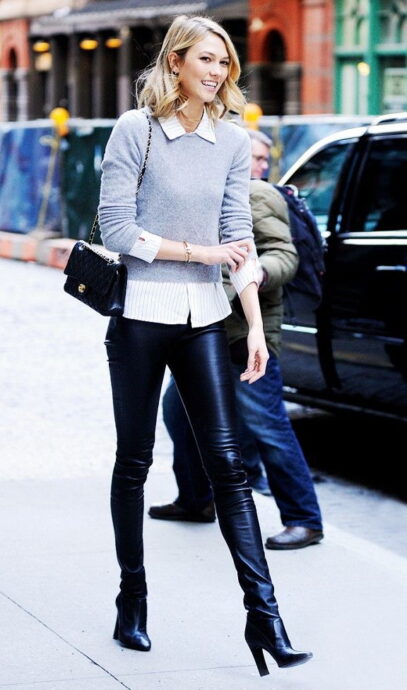 leather pants outfit