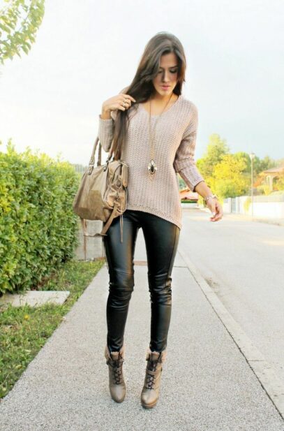 leather pants outfit