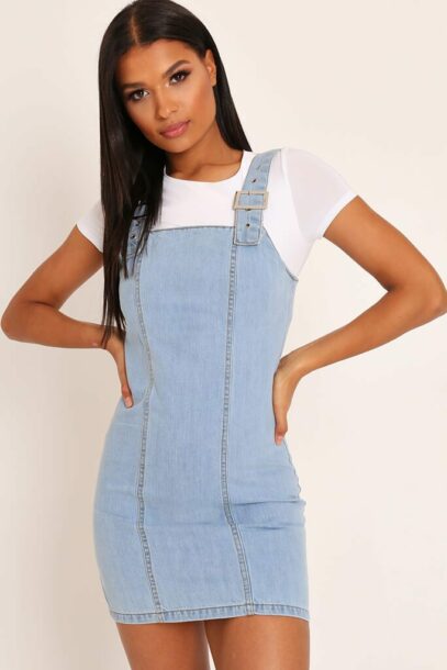 light denim dress