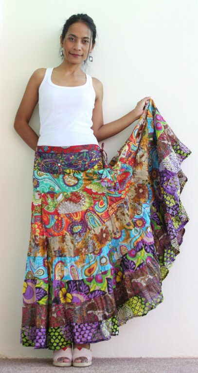 long skirt hippie outfit