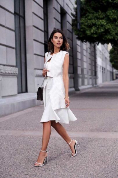 long white skirt outfit