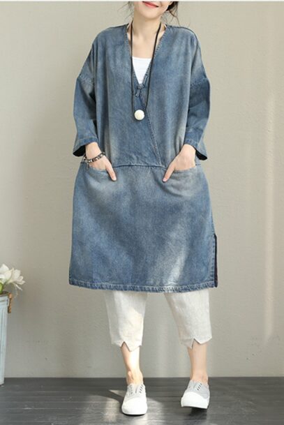 loose denim dress
