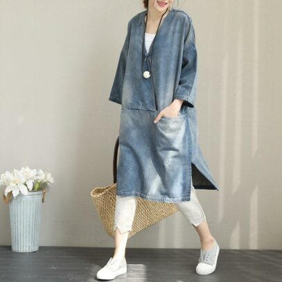loose denim dress