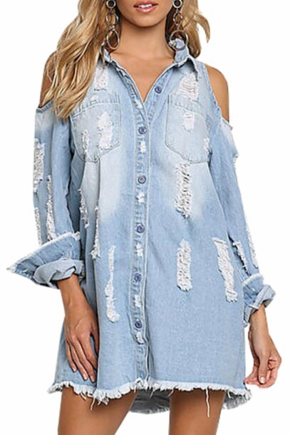 loose denim dress