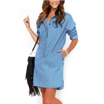 loose denim dress