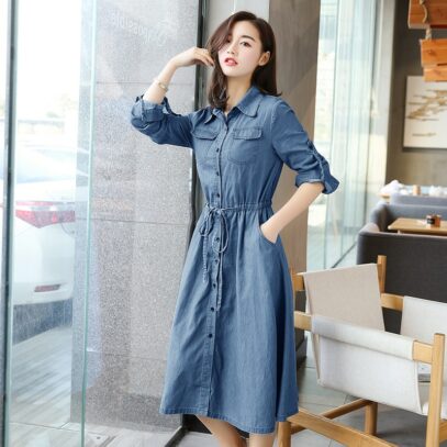 loose denim dress