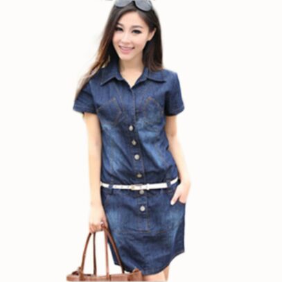 loose denim dress