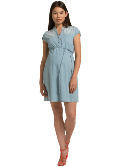 maternity denim dress