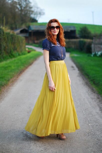 maxi skirt outfit