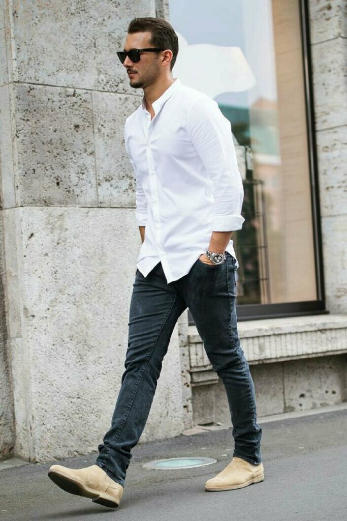 men shirt style casual street fashion