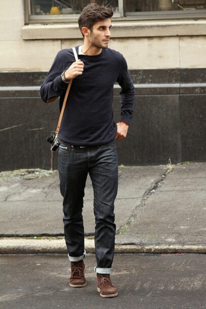 men shirt style casual street fashion