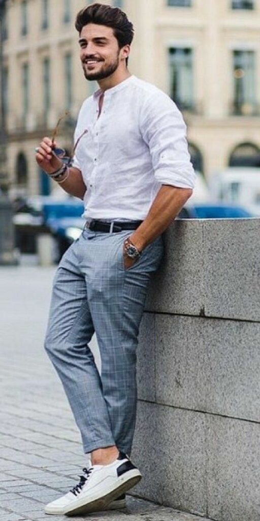 men shirt style casual street fashion