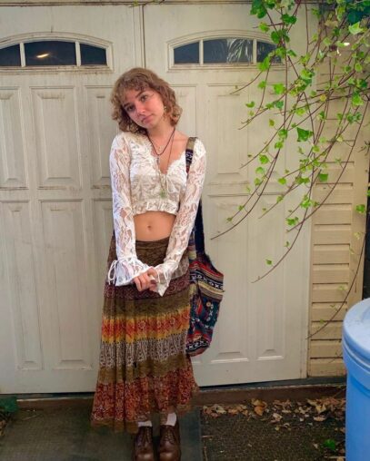 modest hippie outfits