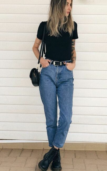 mom jeans outfit