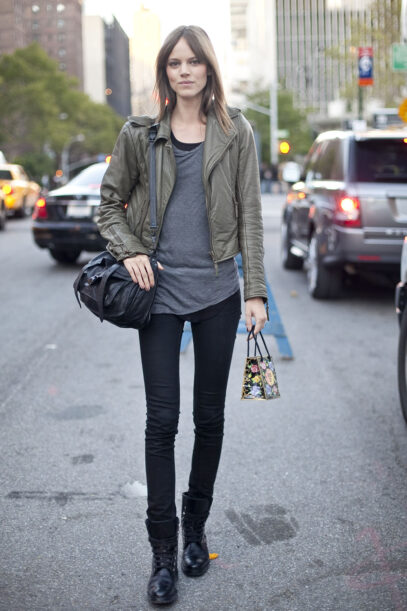 off duty model style street fashion