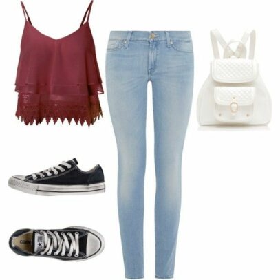 polyvore outfits for teenage girls school