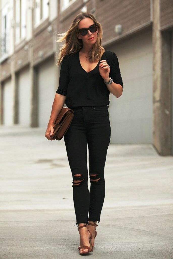outfit ideas with black jeans