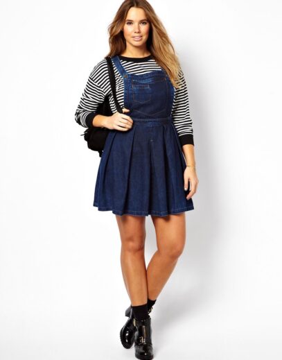overall denim dress