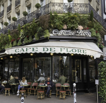 parisian style cafe