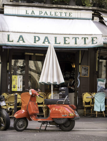 parisian style cafe