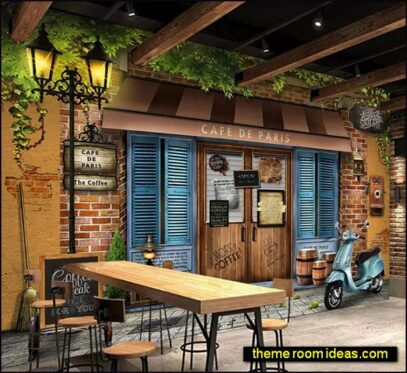 parisian style cafe