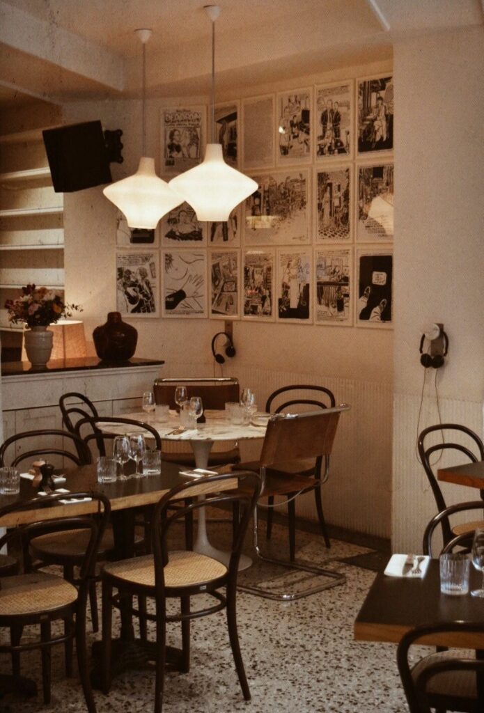 parisian style cafe