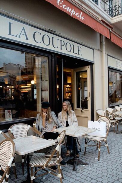 parisian style cafe