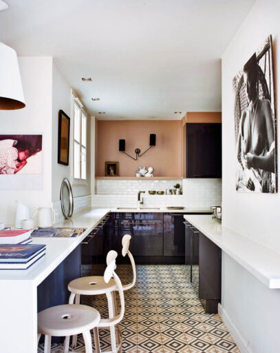 parisian style kitchen