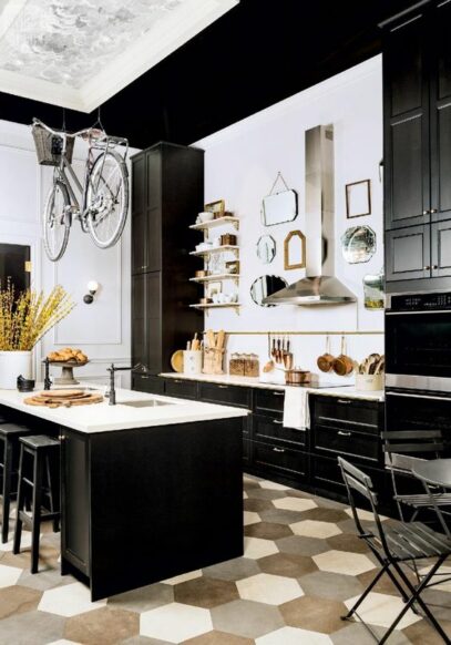 parisian style kitchen