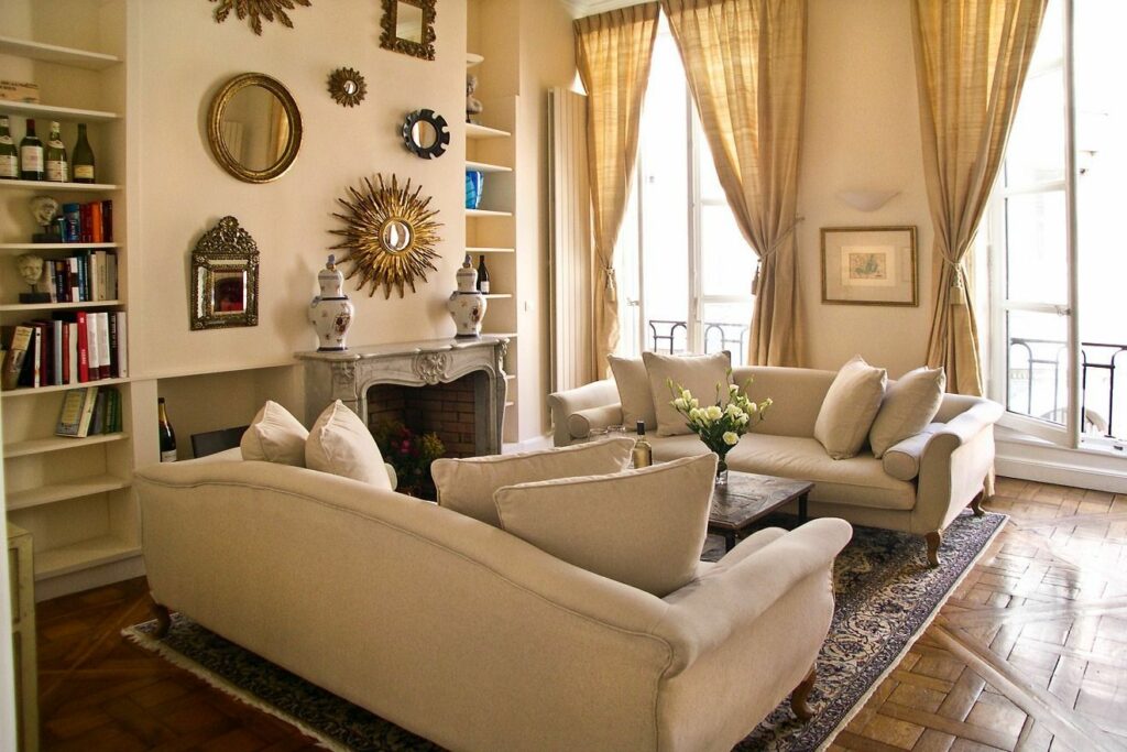 parisian style living room