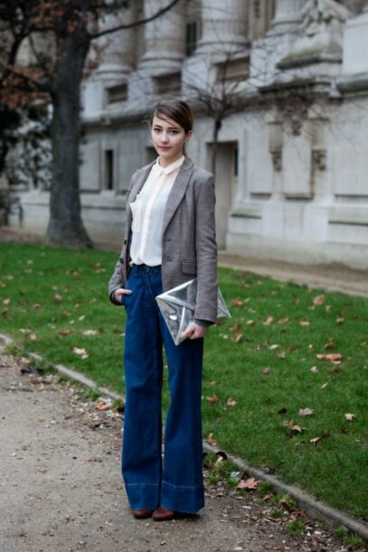 parisian style work outfit