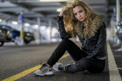 parking garage photoshoot street styles