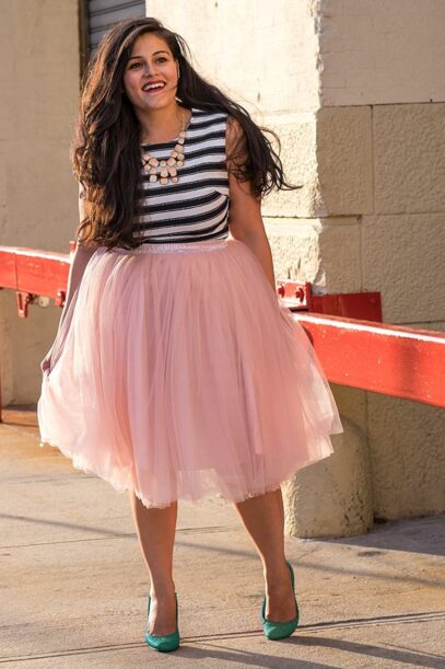 pink plus size outfits