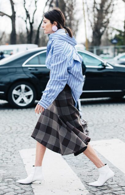plaid skirt outfit