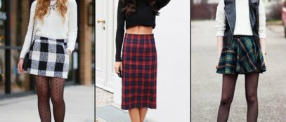 plaid skirt outfit