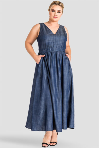 plus size denim dress