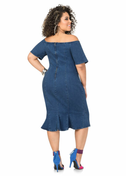 plus size jean dress